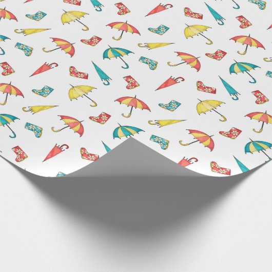 Papier Cadeau Pluie printanière I (Coin)