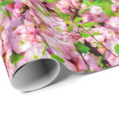 Papier Cadeau Plum à fleurs (Coin rond)