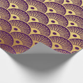 Papier Cadeau Plum de sirène d'or Plum violet échelles Plum Shal (Coin)
