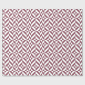 Papier Cadeau Plum Geometric Deco Cube Pattern (Plat)