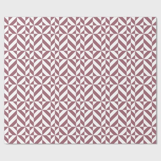 Papier Cadeau Plum Geometric Deco Cube Pattern (Plat)