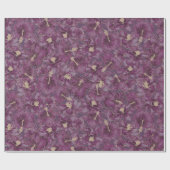 Papier Cadeau Plum Hibiscus de vacances, Plum de sucre (Plat)