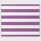 Papier Cadeau Plum violet, blanc Motif des rayures XL (Plat)