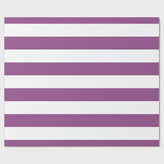 Papier Cadeau Plum violet, blanc Motif des rayures XL (Plat)