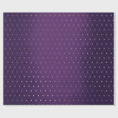 Papier Cadeau Plum violet Golden Net Delicond Coupe de diamant (Plat)