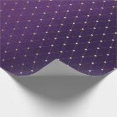 Papier Cadeau Plum violet Golden Net Delicond Coupe de diamant (Coin)