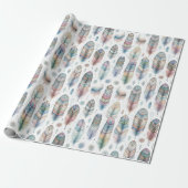 Papier Cadeau Plume Fantastique (Déroulé)
