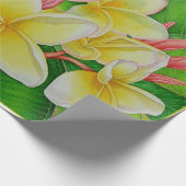 Papier Cadeau Plumeria hawaïen (Coin)
