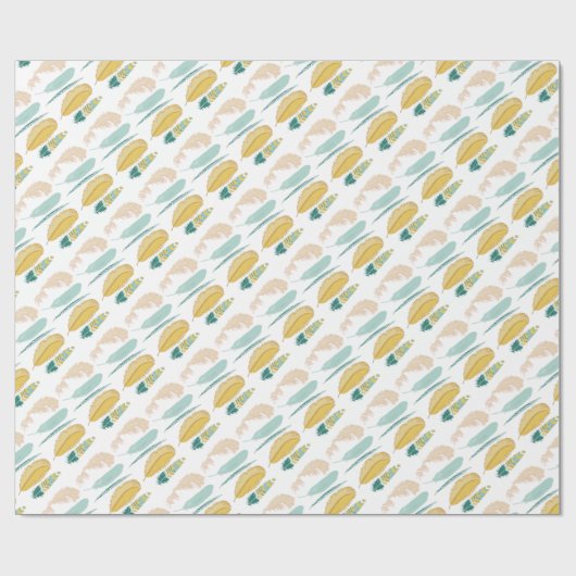 Papier Cadeau Plumes (Plat)