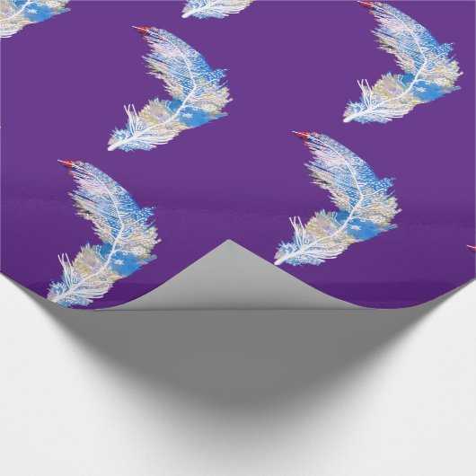 Papier Cadeau Plumes (Coin)