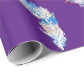 Papier Cadeau Plumes (Coin rond)