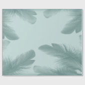 Papier Cadeau Plumes colorées (Plat)