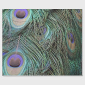 Papier Cadeau Plumes de paon (Plat)