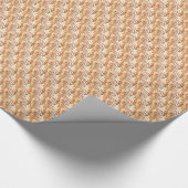 Papier Cadeau Plumes de paon de soleil Art nouveau design (Coin)