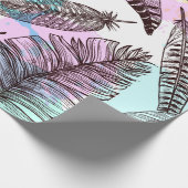 Papier Cadeau Plumes de paquetage (Coin)