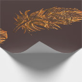 Papier Cadeau Plumes d'or (Coin)