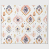 Papier Cadeau Plumes neutres Boho (Plat)