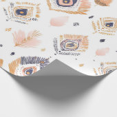 Papier Cadeau Plumes neutres Boho (Coin)