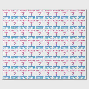 Papier Cadeau Plus Chalk Moins Parler Gymnastique mignonne