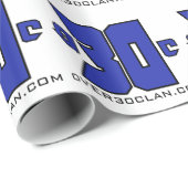 Papier Cadeau Plus de logo du clan 30 (bleu de Playstation) (Coin rond)