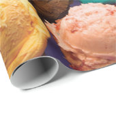 Papier Cadeau Plus de scoops de crème glacée que vous ont pu (Coin rond)