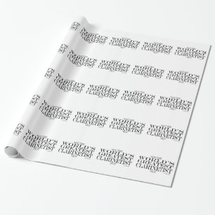 Papier Cadeau Plus grand Clarinetist Pourtant