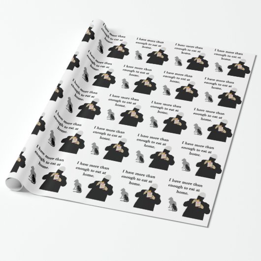 Papier Cadeau Plus qu'asse'à manger (Déroulé)