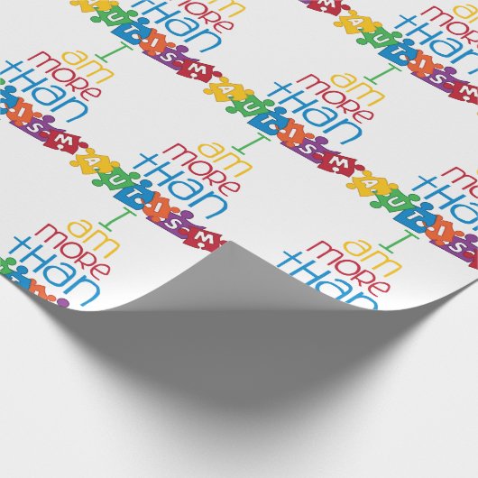 Papier Cadeau Plus que l'autisme (Coin)