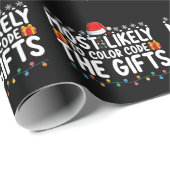 Papier Cadeau Plus susceptible de coder les cadeaux de Noël (Coin rond)