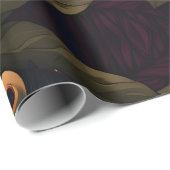 Papier Cadeau Plutôt comme un paon dans les pivoines (Coin rond)