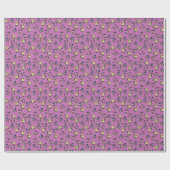 Papier Cadeau Plutôt rose et violet et jaune (Plat)