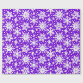 Papier Cadeau Pneus blancs sur violet (Plat)