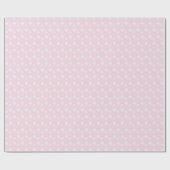 Papier Cadeau Pneus roses et blancs rustiques (Plat)