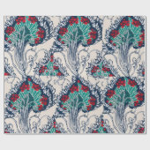 Papier Cadeau Pochoir botanique motif oriental Samarkande (Plat)