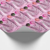 Papier Cadeau Poème de maman - joyeux anniversaire (Coin)