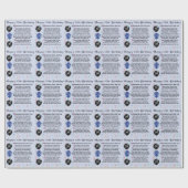 Papier Cadeau Poème de mari - cinquantième anniversaire (Plat)