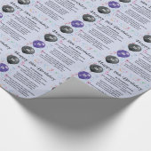 Papier Cadeau Poème de petit-fils - 18ème anniversaire (Coin)