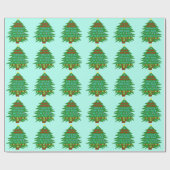 Papier Cadeau Poème fumiste drôle de Noël de Bah (Plat)