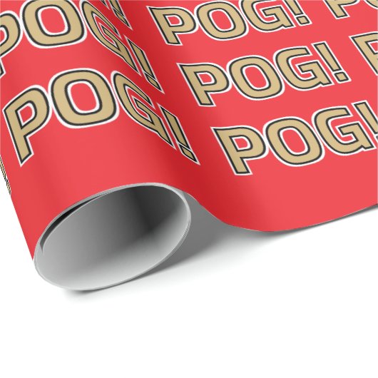 Papier Cadeau Pog! Text Wrapping Paper - Luca Kaneshiro Fan Art (Coin rond)