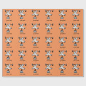 Papier Cadeau Poids de levage de poulet (Plat)