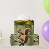 Papier Cadeau Poids de levage des écureuils