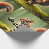 Papier Cadeau Poids de levage des écureuils