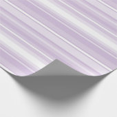 Papier Cadeau Poignée rayures violettes (Coin)