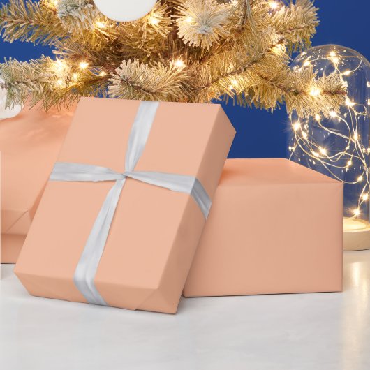 Papier Cadeau Poil de pêche Uni (Vacances)