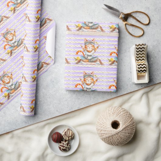 Papier Cadeau Poing de chat Yoga (Artisanat)