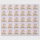 Papier Cadeau Poing de chat Yoga (Plat)
