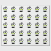 Papier Cadeau Poing de protestation agender (Plat)
