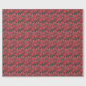 Papier Cadeau Poinsettia (Plat)