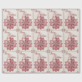 Papier Cadeau Poinsettia  (Plat)