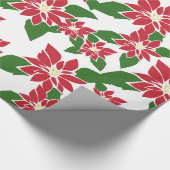 Papier Cadeau Poinsettia (Coin)